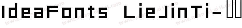 IdeaFonts LieJinTi字体转换